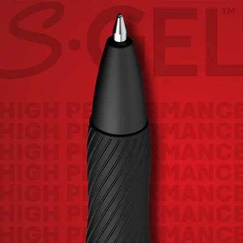 Sharpie S-Gel Gel Pens Black Barrel Medium Point 0.7mm Assorted Ink Colors 12 Count | Smoother Bolder Cleaner Quicker Drying thumbnail 4