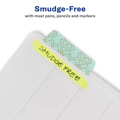 Avery Margin Ultra Tabs, 2.5" x 1" | Assorted Metallic Geometric Designs, 24 Repositionable Page Tabs thumbnail 4