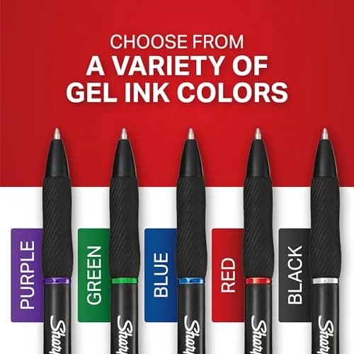 Sharpie S-Gel Pens, Medium Point (0.7mm), Blue Ink, 12 Count | Smooth Ink Flow Writing Instrument thumbnail 8