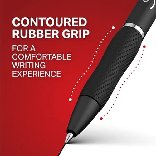 Sharpie S-Gel Gel Pens, Black Barrel, Medium Point (0.7mm), Black Gel Ink, 12 Count | Smooth Ink Flow for Students & Professionals thumbnail 7