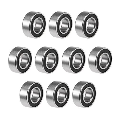 uxcell MR84-2RS Deep Groove Ball Bearings 4mm x 8mm x 3mm | Double Sealed Chrome Steel (10 Pcs) thumbnail 1