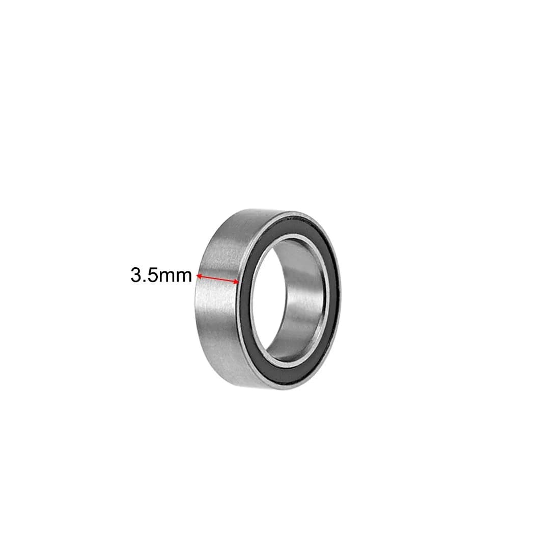 uxcell MR128-2RS Deep Groove Ball Bearings 8mm ID x 12mm OD x 3.5mm Bore, Double Sealed Chrome Steel, 10 Pcs | Industrial Grade Radial Ball Bearings - view 3