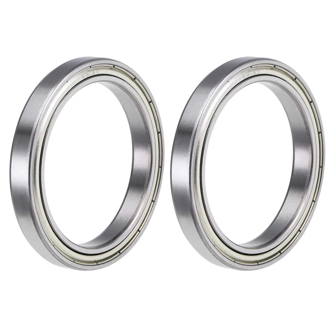 uxcell 6812ZZ Deep Groove Ball Bearings 60mm x 78mm x 10mm Double Shielded Chrome Steel 2pcs | Industrial Grade Radial Ball Bearings - main product image
