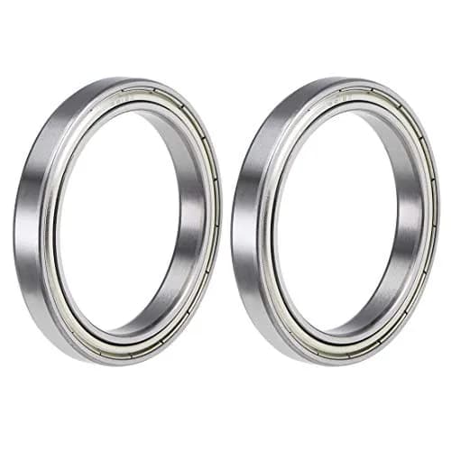 uxcell 6812ZZ Deep Groove Ball Bearings 60mm x 78mm x 10mm Double Shielded Chrome Steel 2pcs | Industrial Grade Radial Ball Bearings thumbnail 1