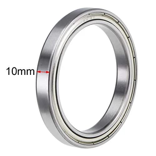 uxcell 6812ZZ Deep Groove Ball Bearings 60mm x 78mm x 10mm Double Shielded Chrome Steel 2pcs | Industrial Grade Radial Ball Bearings thumbnail 3