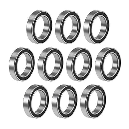 uxcell 6701-2RS Deep Groove Ball Bearings 12mm x 18mm x 4mm Double Sealed Chrome Steel 10 Pcs thumbnail 1