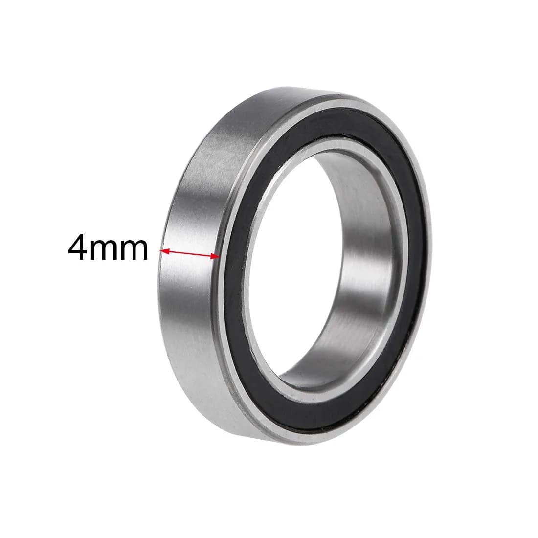 uxcell 6701-2RS Deep Groove Ball Bearings 12mm x 18mm x 4mm Double Sealed Chrome Steel 10 Pcs - view 3