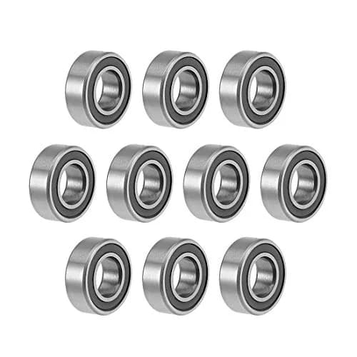 uxcell MR126-2RS Deep Groove Ball Bearings 6mm x 12mm x 4mm | Double Sealed Chrome Steel (10 Pcs) thumbnail 1