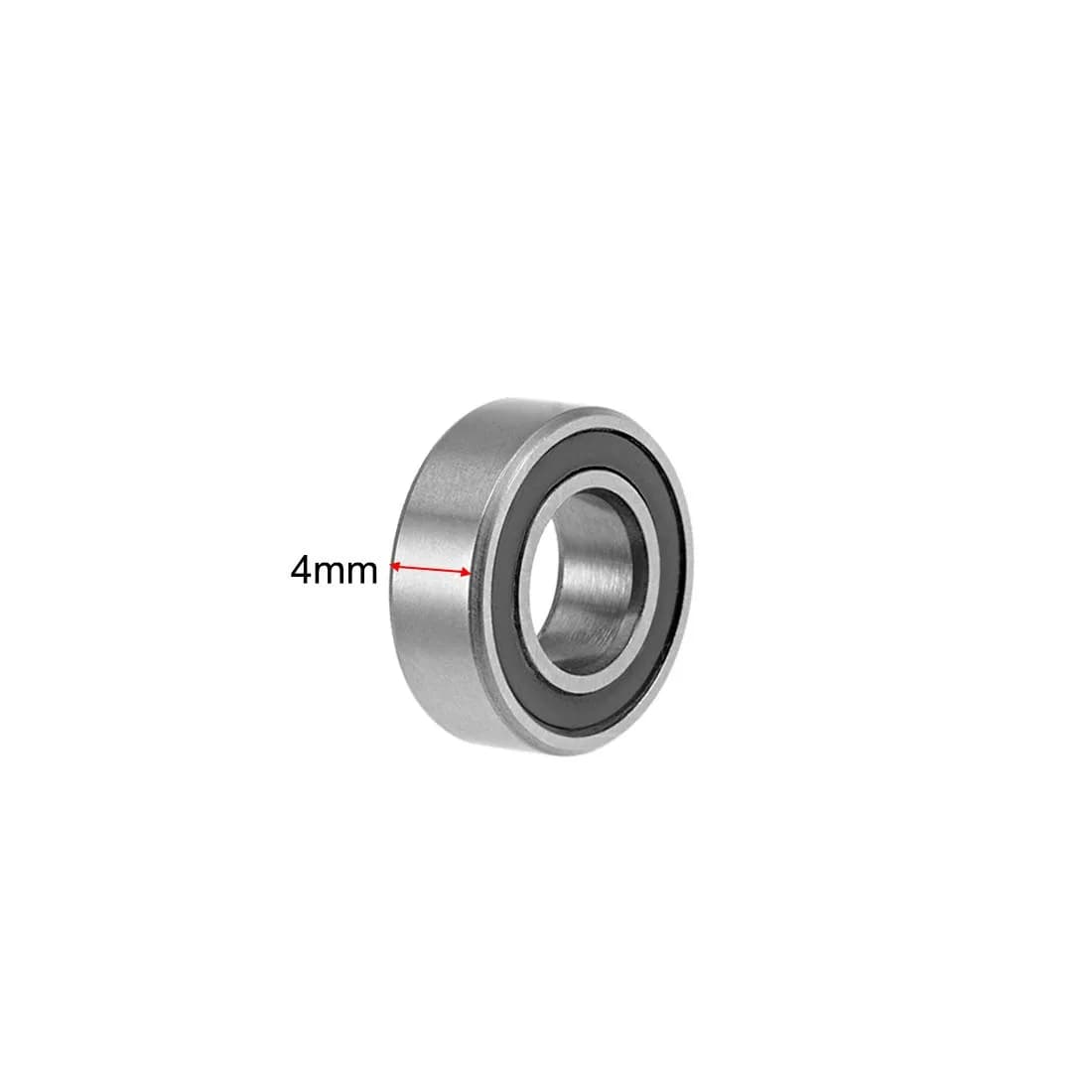 uxcell MR126-2RS Deep Groove Ball Bearings 6mm x 12mm x 4mm | Double Sealed Chrome Steel (10 Pcs) - view 3