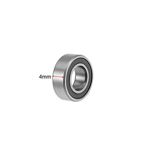 uxcell MR126-2RS Deep Groove Ball Bearings 6mm x 12mm x 4mm | Double Sealed Chrome Steel (10 Pcs) thumbnail 3