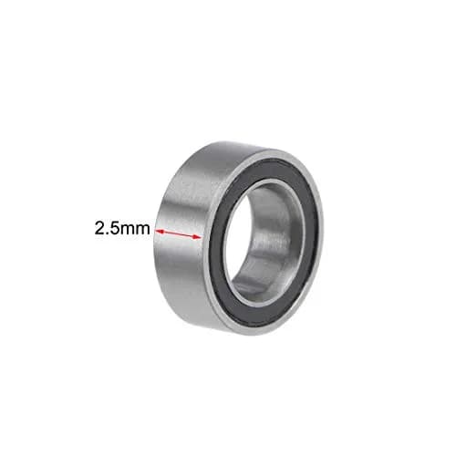 uxcell MR74-2RS Deep Groove Ball Bearings 4mm Inner Dia 7mm OD 2.5mm Bore Double Sealed Chrome Steel Z2 10pcs thumbnail 3