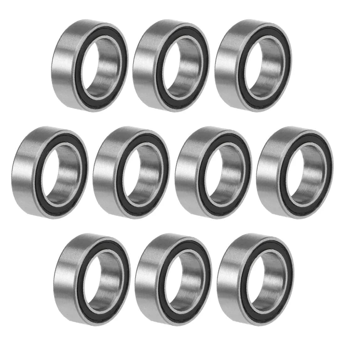 uxcell MR85-2RS 5mmx8mmx2.5mm Double Sealed Deep Groove Ball Bearings (10pcs) - main product image