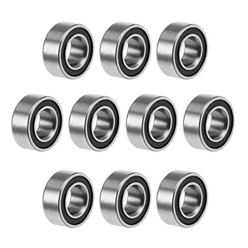 uxcell MR105-2RS 5mm Inner Dia 10mm OD 4mm Bore Double Sealed Deep Groove Ball Bearings (10pcs) thumbnail 1