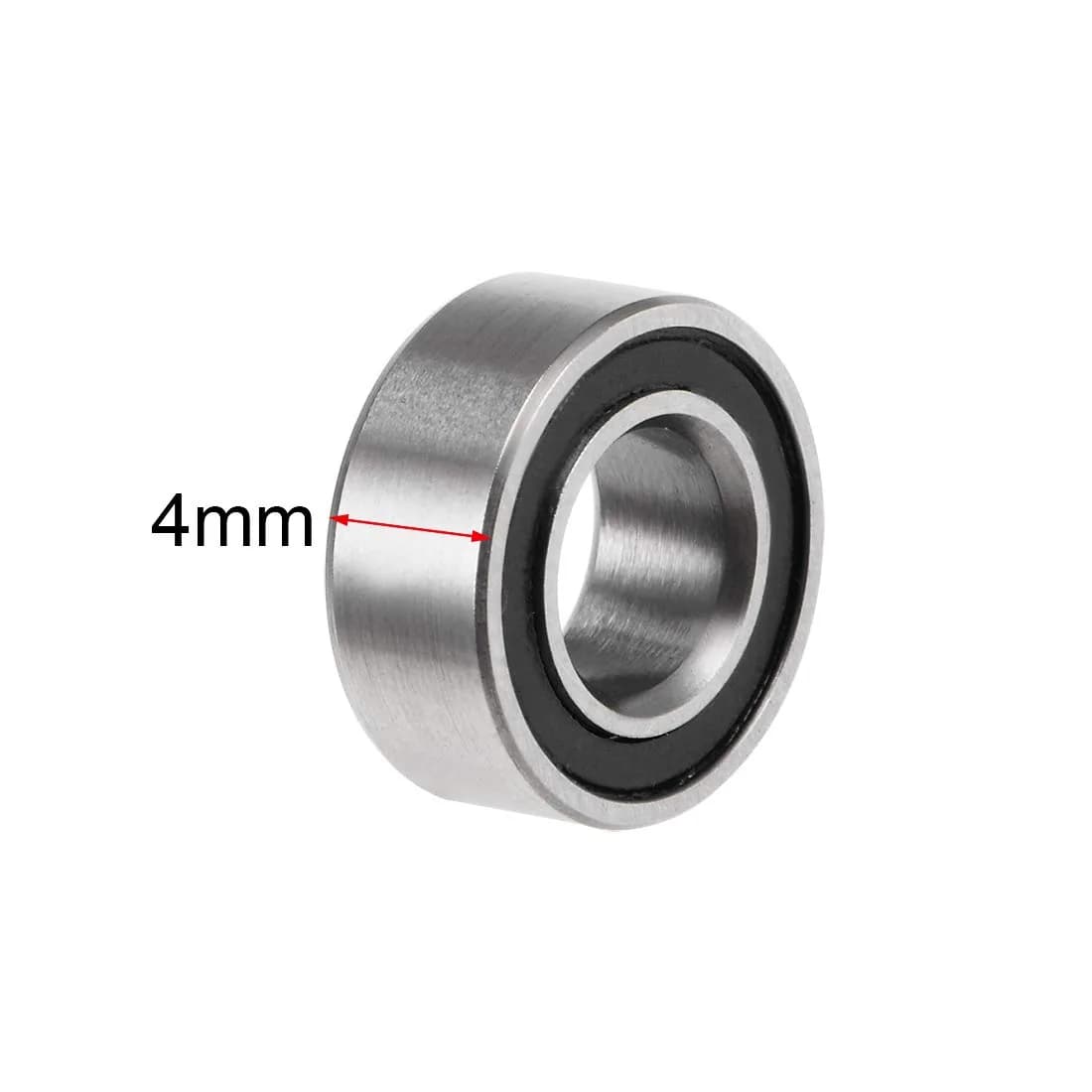 uxcell MR105-2RS 5mm Inner Dia 10mm OD 4mm Bore Double Sealed Deep Groove Ball Bearings (10pcs) - view 3