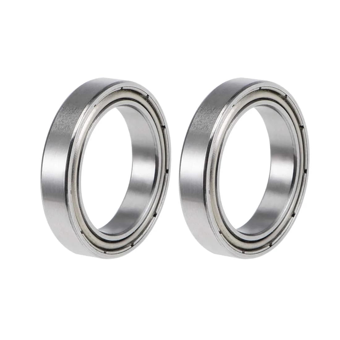 uxcell 6702ZZ Deep Groove Ball Bearings 15mm x 21mm x 4mm Double Shielded Chrome Steel 2 Pcs | Industrial Grade Precision - main product image
