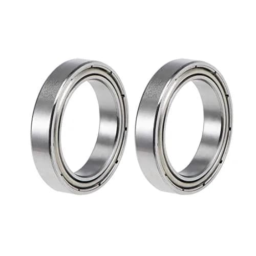 uxcell 6702ZZ Deep Groove Ball Bearings 15mm x 21mm x 4mm Double Shielded Chrome Steel 2 Pcs | Industrial Grade Precision thumbnail 1
