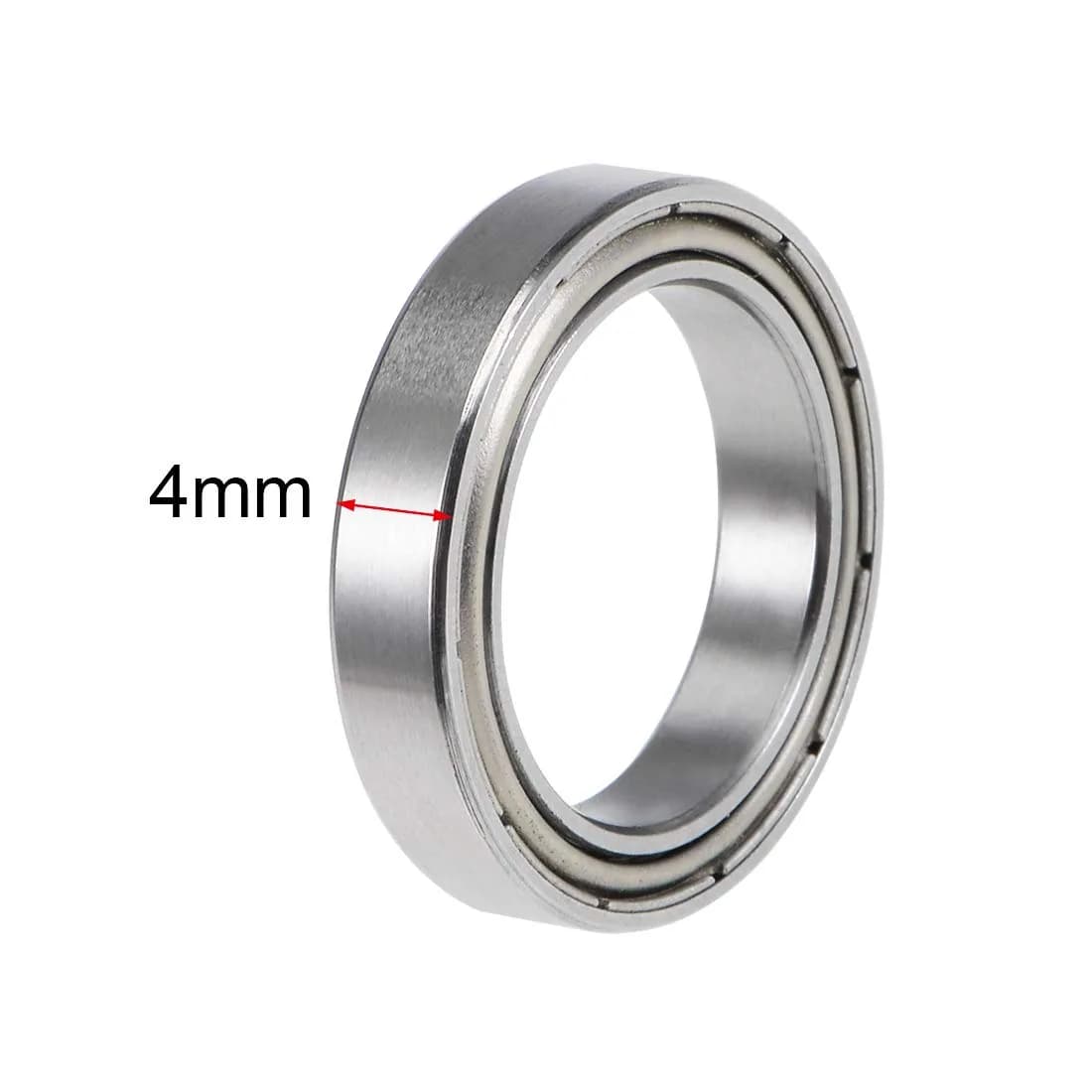 uxcell 6702ZZ Deep Groove Ball Bearings 15mm x 21mm x 4mm Double Shielded Chrome Steel 2 Pcs | Industrial Grade Precision - view 3