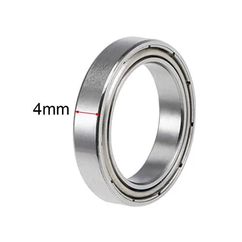 uxcell 6702ZZ Deep Groove Ball Bearings 15mm x 21mm x 4mm Double Shielded Chrome Steel 2 Pcs | Industrial Grade Precision thumbnail 3