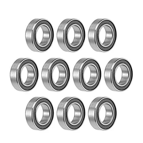 uxcell MR148-2RS Deep Groove Ball Bearings 8mm Inner Dia 14mm OD 4mm Bore Double Sealed Chrome Steel Z2 10pcs | Radial Ball Bearings for General Use thumbnail 1