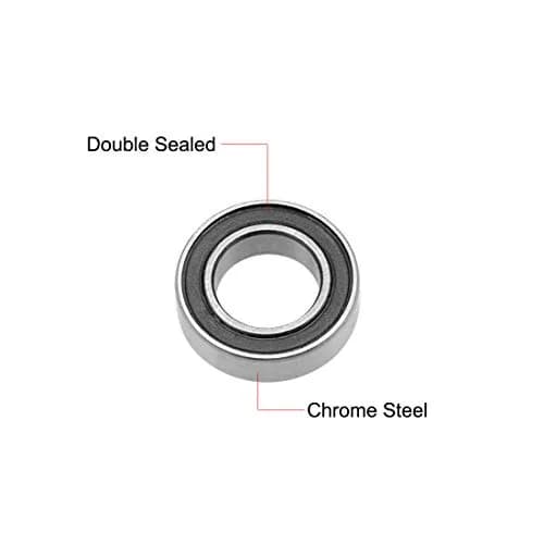 uxcell MR148-2RS Deep Groove Ball Bearings 8mm Inner Dia 14mm OD 4mm Bore Double Sealed Chrome Steel Z2 10pcs | Radial Ball Bearings for General Use thumbnail 2