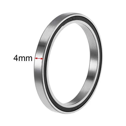 uxcell 6706-2RS Deep Groove Ball Bearings 30mm x 37mm x 4mm Double Sealed Chrome Steel (2 Pcs) | Industrial Grade Precision thumbnail 3