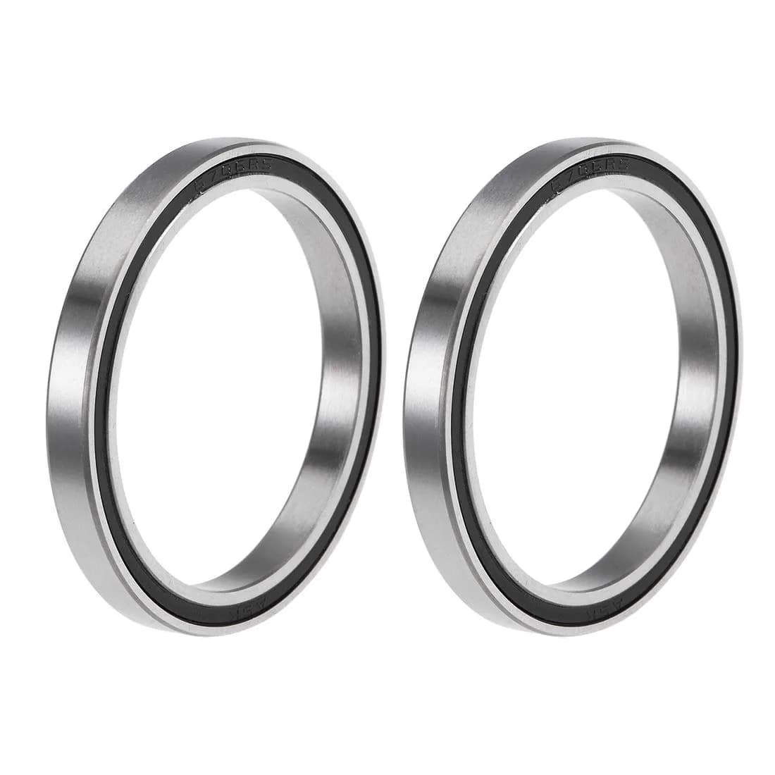 uxcell 6706-2RS Deep Groove Ball Bearings 30mm x 37mm x 4mm Double Sealed Chrome Steel (2 Pcs) | Industrial Grade Precision - main product image