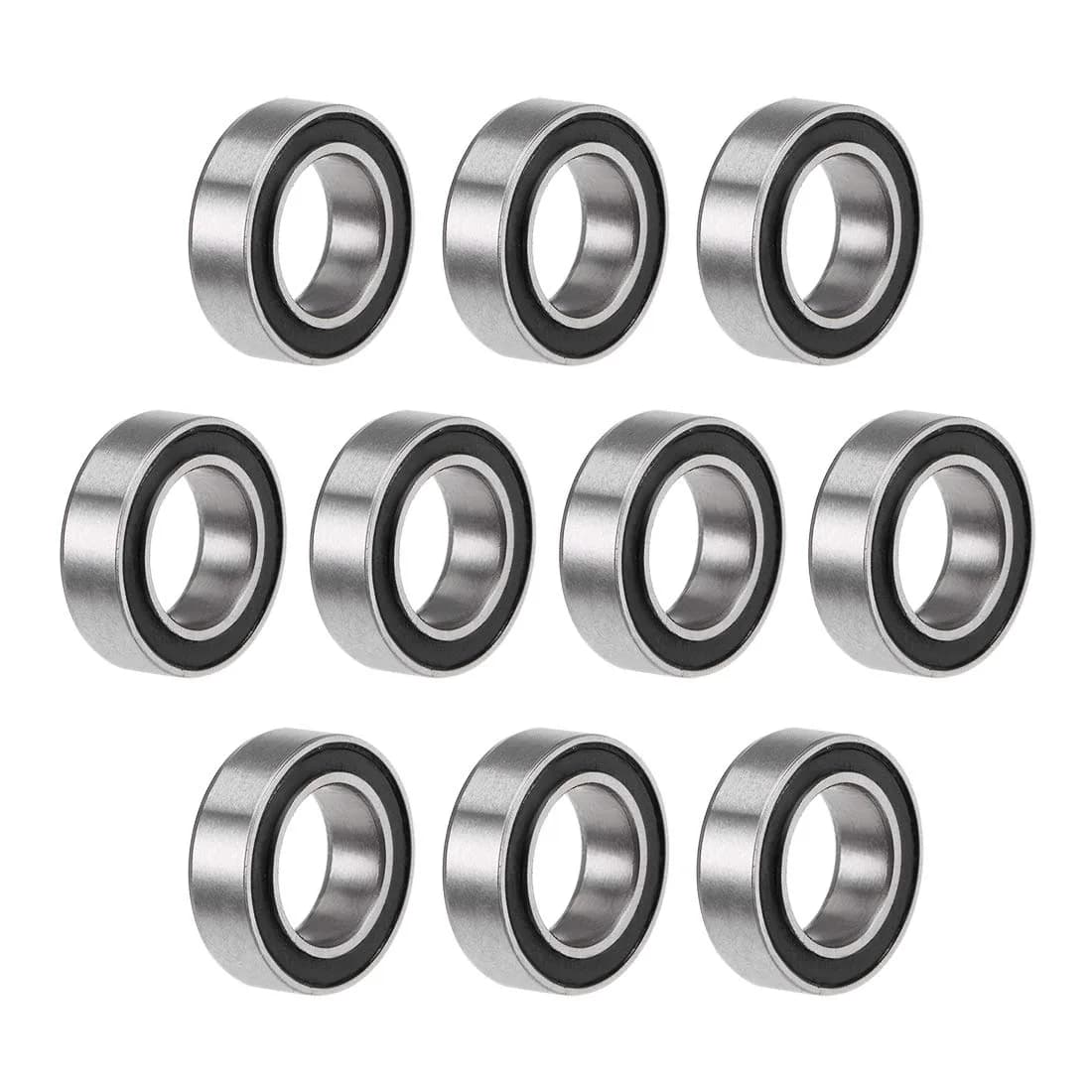 uxcell MR106-2RS 6mmx10mmx3mm Deep Groove Ball Bearings, Double Sealed Chrome Steel Z2 - main product image