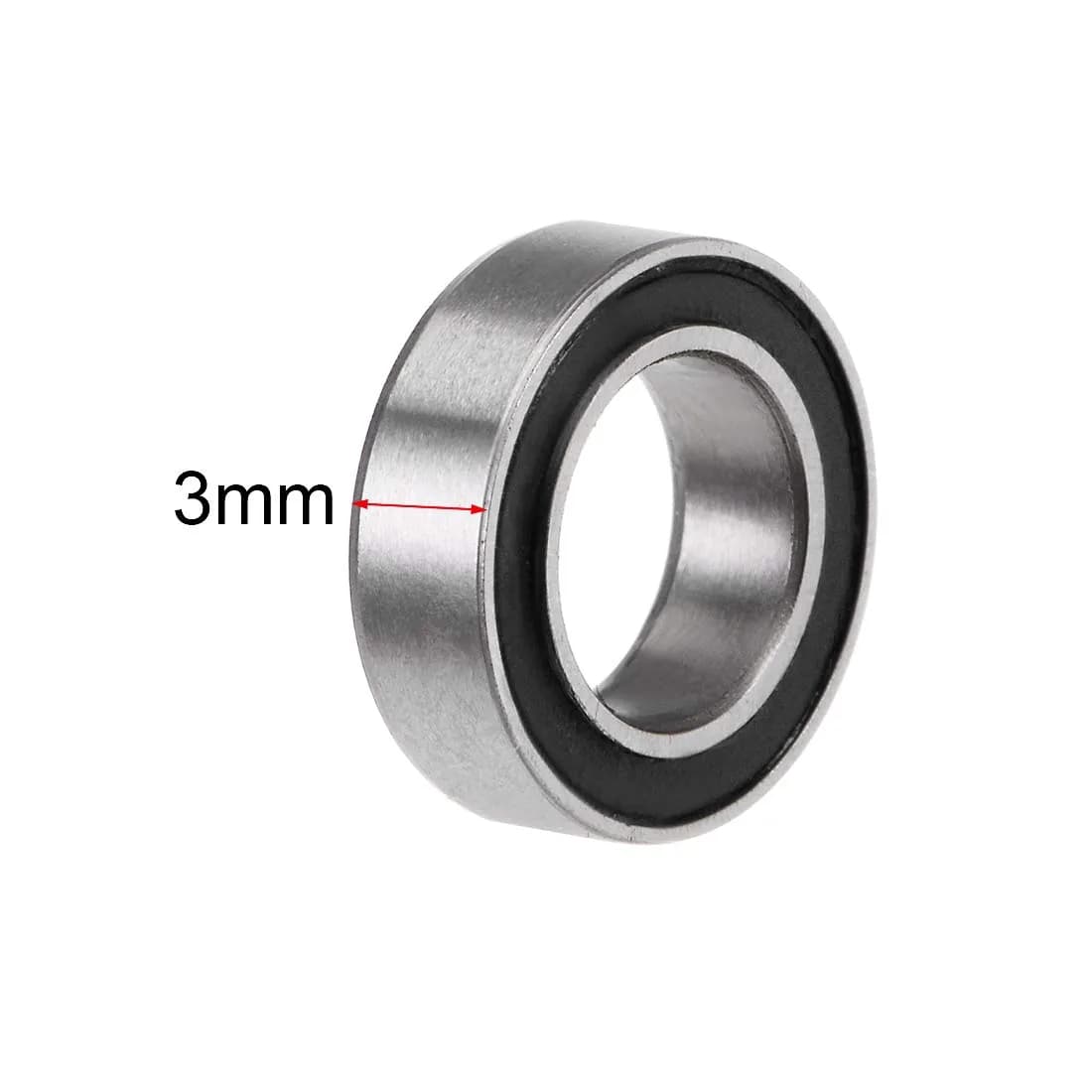 uxcell MR106-2RS 6mmx10mmx3mm Deep Groove Ball Bearings, Double Sealed Chrome Steel Z2 - view 3