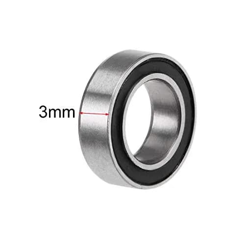 uxcell MR106-2RS 6mmx10mmx3mm Deep Groove Ball Bearings, Double Sealed Chrome Steel Z2 thumbnail 3