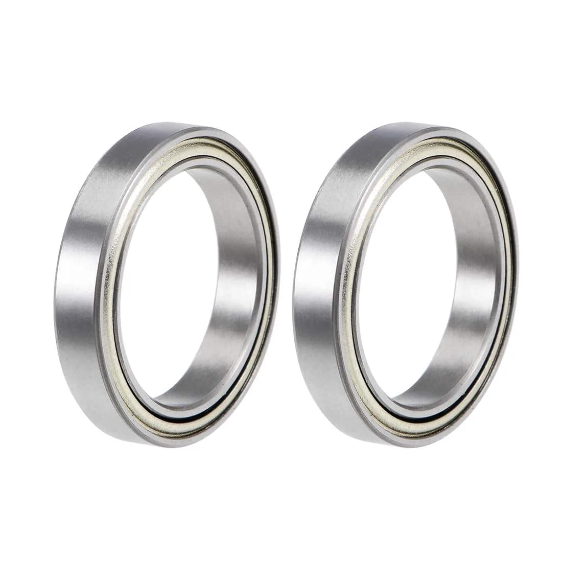 uxcell 6703ZZ Deep Groove Ball Bearings 17mm x 23mm x 4mm Double Shielded Chrome Steel 2 Pcs - main product image