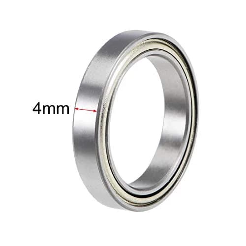 uxcell 6703ZZ Deep Groove Ball Bearings 17mm x 23mm x 4mm Double Shielded Chrome Steel 2 Pcs thumbnail 3