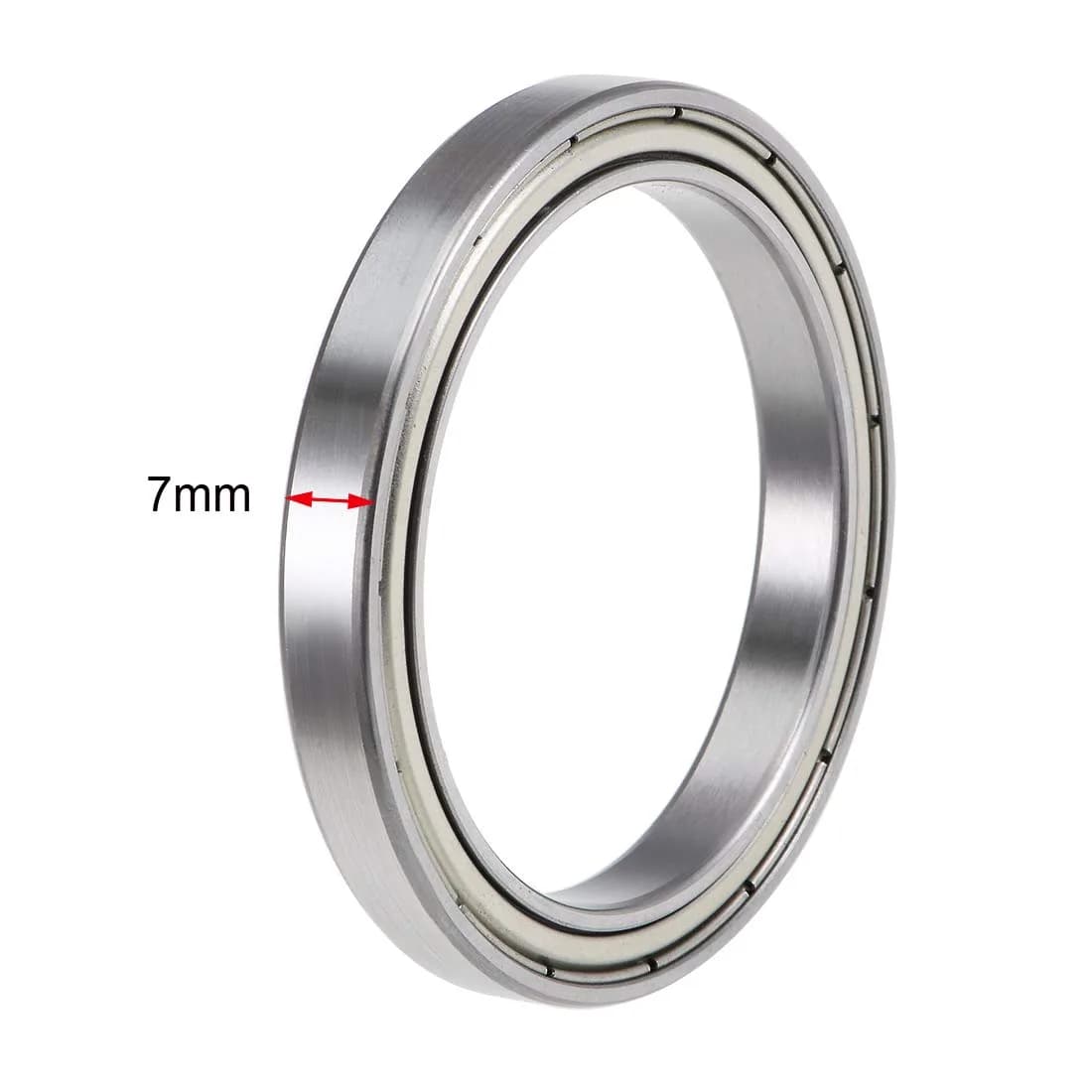 uxcell 6809ZZ Deep Groove Ball Bearings 45mm x 58mm x 7mm Double Shielded Chrome Steel (2 Pcs) - view 3