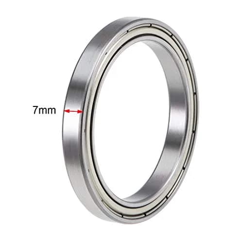 uxcell 6809ZZ Deep Groove Ball Bearings 45mm x 58mm x 7mm Double Shielded Chrome Steel (2 Pcs) thumbnail 3