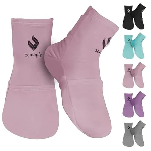 Zomaple Cold Therapy Socks with 2 Gel Packs, Medium, Lavender | Reusable Foot & Ankle Ice Wrap for Neuropathy & Hot Feet thumbnail 1
