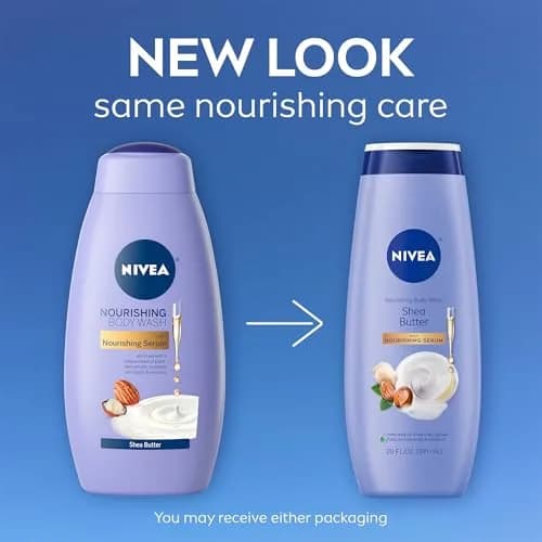 NIVEA Nourishing Shea Butter Body Wash with Nourishing Serum 591ml (20 Fl Oz) | Hydrates Dry Skin thumbnail 2