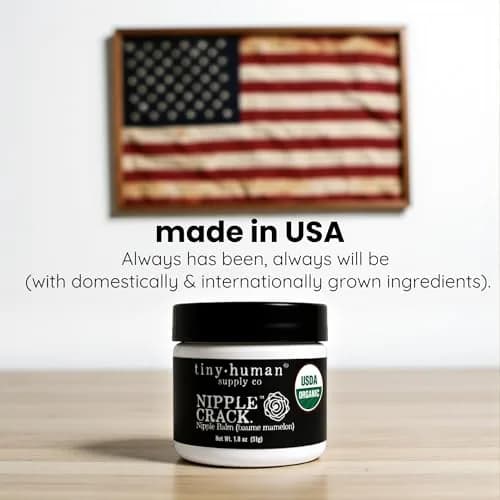 Tiny Human Supply Co Nipple Crack USDA Organic Balm 3.6 oz (1.8 oz x 2) | Soothes & Protects Nipples thumbnail 4