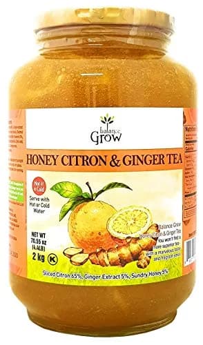 Balance Grow Honey Citron and Ginger Tea 70.55oz | Ginger & Honey Flavor, No Artificial Color thumbnail 1