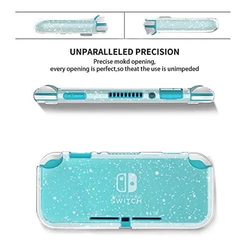 DLseego Protective Case for Nintendo Switch Lite, Glitter Bling Soft TPU Cover with Shock-Absorption and Anti-Scratch Design - Crystal Glitter thumbnail 2