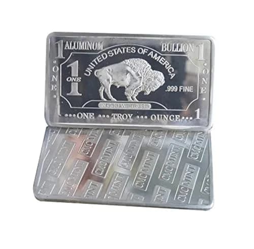 CMC 1 oz American Buffalo Aluminum Bullion Bar | 0.999 Fine, Nickel Finish, Bullion thumbnail 1
