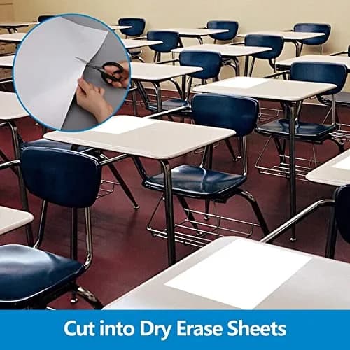 AFMAT Dry Erase Board Sticker 48 x 36 inches White Wall Wallpaper No Ghost (4' x 3') thumbnail 5