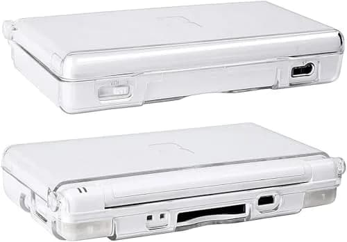 KlsyChry Transparent Hard Shell Case Cover for Nintendo DS Lite | Crystal Clear Housing, Scratch-Resistant (13.7x7.7x2.5cm) thumbnail 3