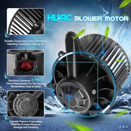 ILONPA Front AC Heater Blower Motor w/Fan 700027 | Durable OEM Fit for Ford & Lincoln (70-120c) thumbnail 4