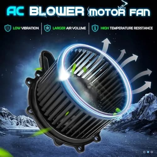 ILONPA Front AC Heater Blower Motor w/Fan 700027 | Durable OEM Fit for Ford & Lincoln (70-120c) thumbnail 2