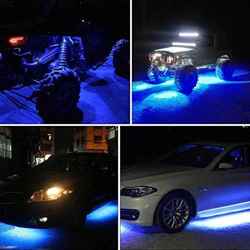 FABOOD F 12V Vehicle Accent Light | Waterproof Blue LED Underglow for Offroad & Jeep (70-120 chars) thumbnail 2