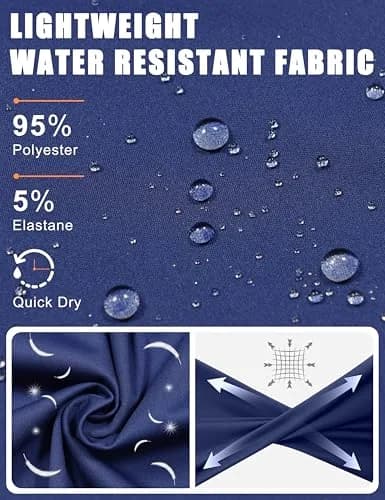Little Donkey Andy Men's Lightweight Golf Vest Outerwear Blue M | Water-Resistant, Slim Fit, Packable thumbnail 4