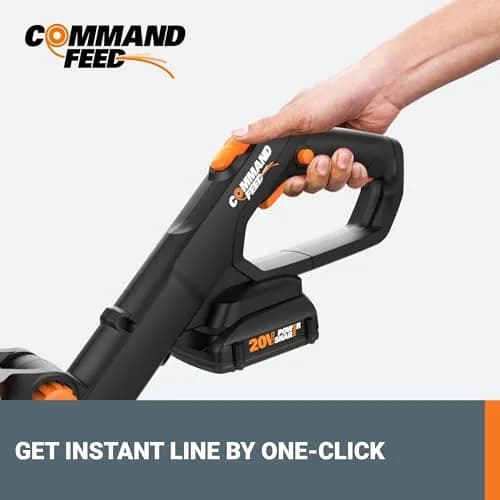 WORX WG931 20V Cordless String Trimmer, 360 CFM Blower & 22" Hedge Trimmer Combo Kit | 2 Batteries Included thumbnail 6