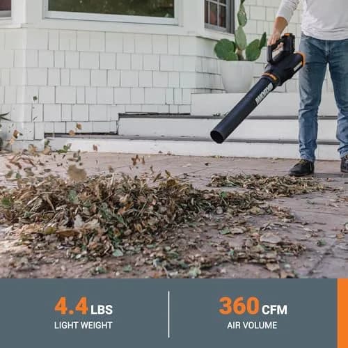 WORX WG931 20V Cordless String Trimmer, 360 CFM Blower & 22" Hedge Trimmer Combo Kit | 2 Batteries Included thumbnail 3