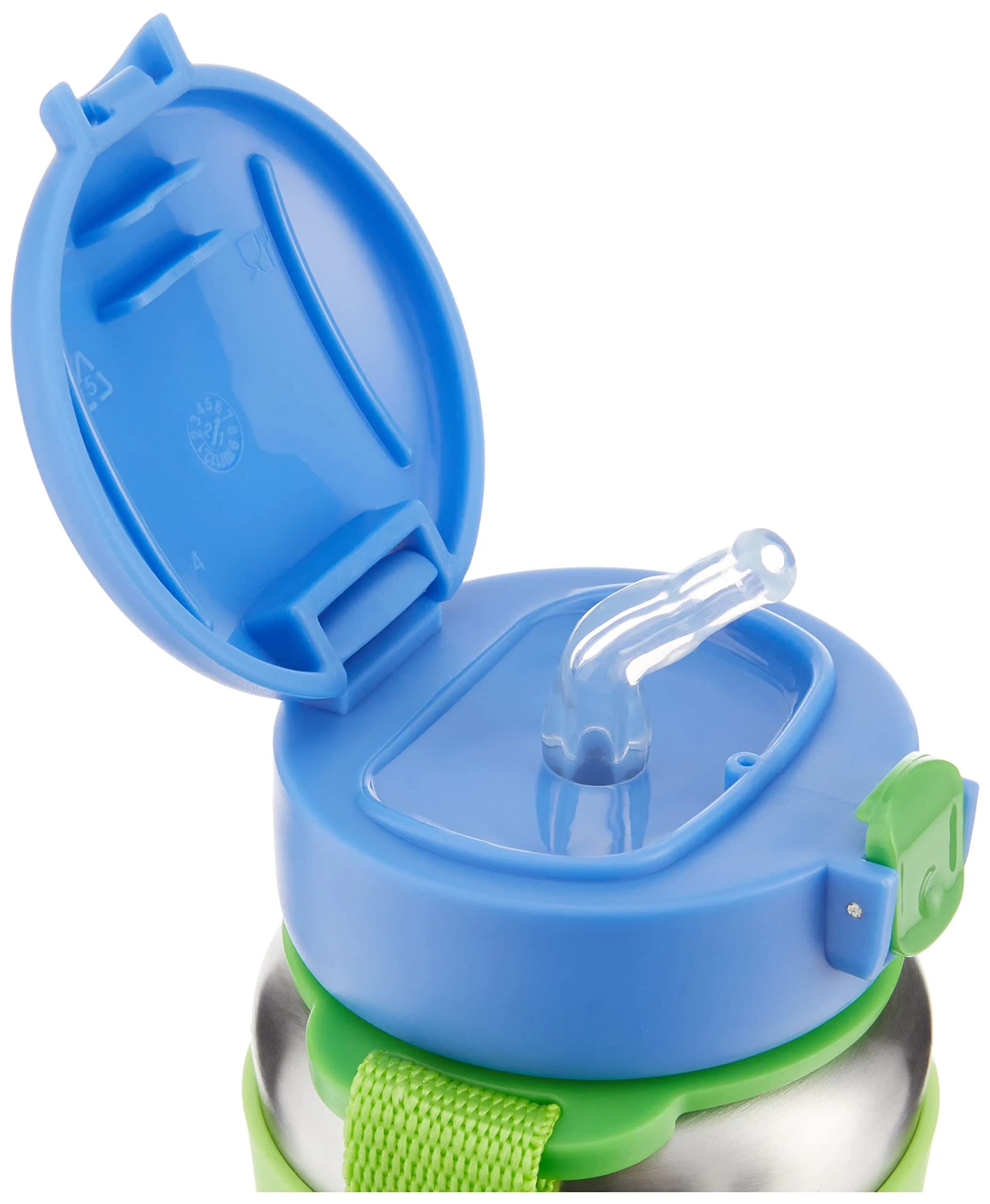 Skip Hop Toddler Sippy Cup - Zoo Stainless Steel Straw Bottle, Dino, 350ml (12 oz) - view 3