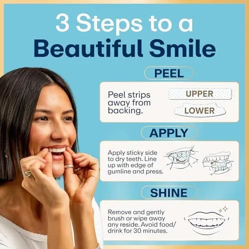 Lumineux Teeth Whitening Strips 21 Treatments (3 Months) | Peroxide-Free, Enamel-Safe, Dentist-Formulated thumbnail 7