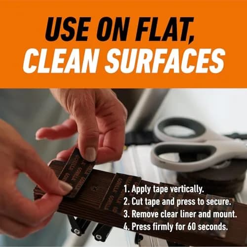Gorilla Heavy Duty Double Sided Mounting Tape Black 1" x 120" (30.48cm x 30.48m) | Holds Up to 30 lbs thumbnail 4